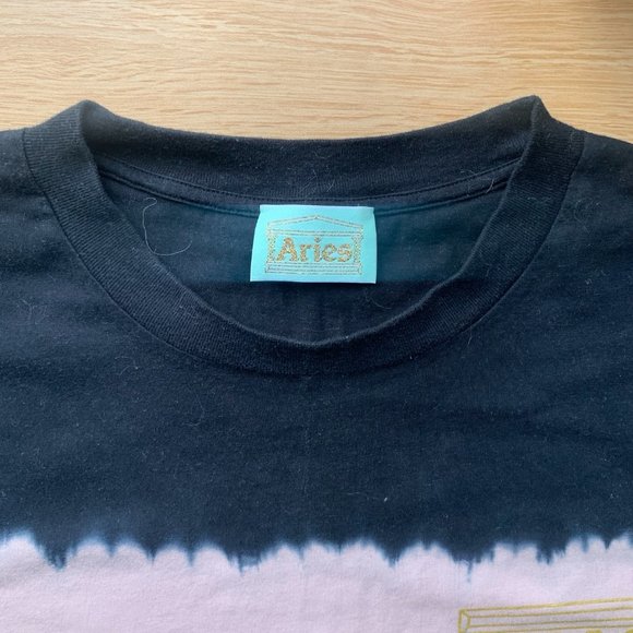 Aries Tie Dye Crew Neck T-Shirt - Picture 5 of 6